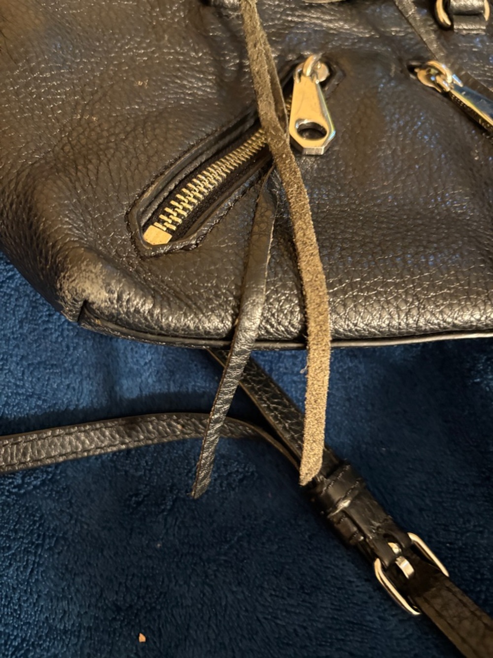 Rebecca Minkoff Micro Moto Leather Satchel - Picture 8 of 9
